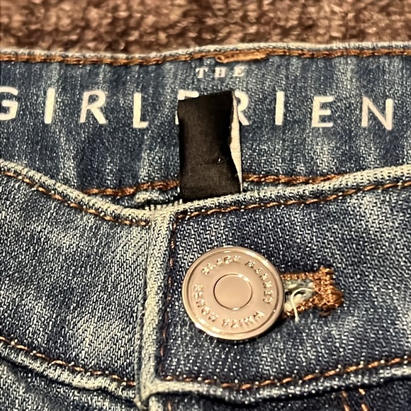 White House Black Market Girlfriend embellished crop jeans Size 6 - Picture 6 of 12